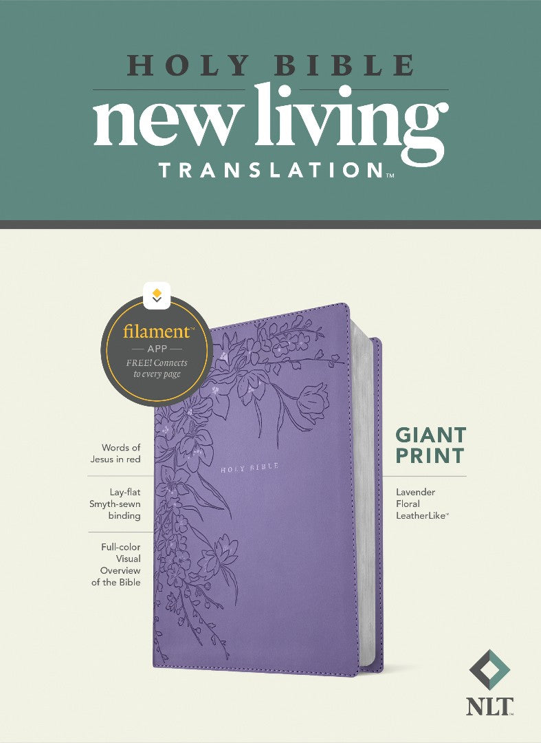 NLT Giant Print Bible, Filament Enabled, Lavender