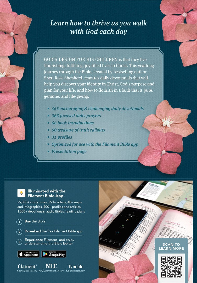 NLT Thrive Devotional Bible for Women, Filament Enabled - Re-vived