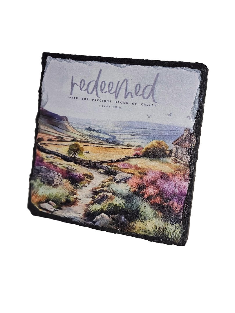 Bible Slate - Redeemed With The Precious Blood - Evening Cou - Re-vived