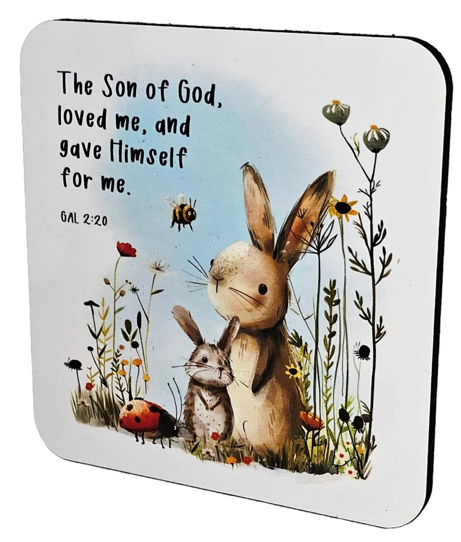 Coaster - The Son Of God Loved Me - Rabbit & Mouse - Re-vived