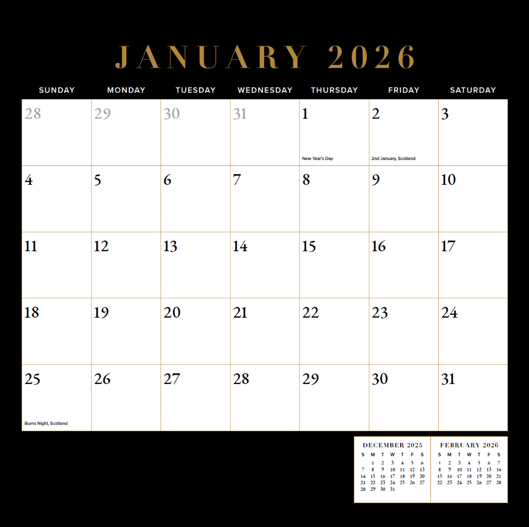The Chosen 2026 Wall Calendar (UK + IRL Edition) - Re-vived