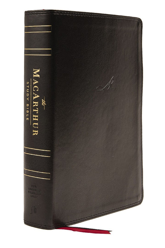NASB Macarthur Study Bible, 2nd Edition, Leathersoft, Black - Re-vived