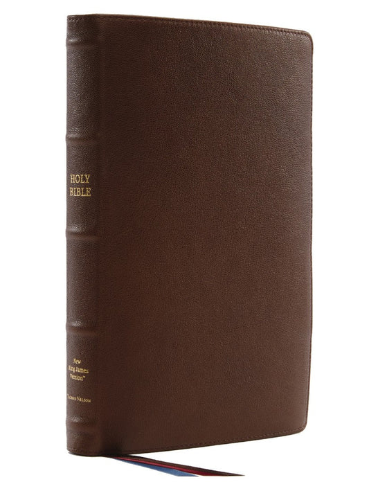 NKJV Thinline Reference Bible, Large Print, Premium Goatskin - Re-vived