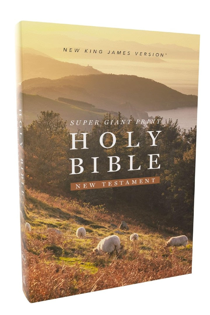NKJV Super Giant Print New Testament, Softcover, Red Letter - Re-vived