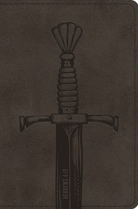 ESV Compact Bible, Silver, Sword Design - Re-vived