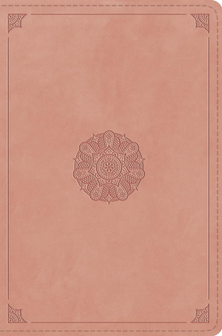 ESV Compact Bible, Blush Rose, Emblem Design - Re-vived