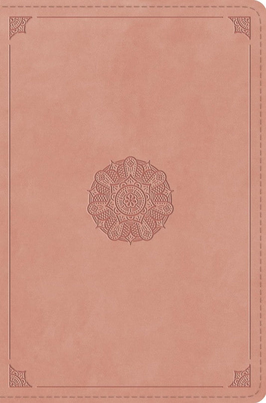 ESV Compact Bible, Blush Rose, Emblem Design - Re-vived