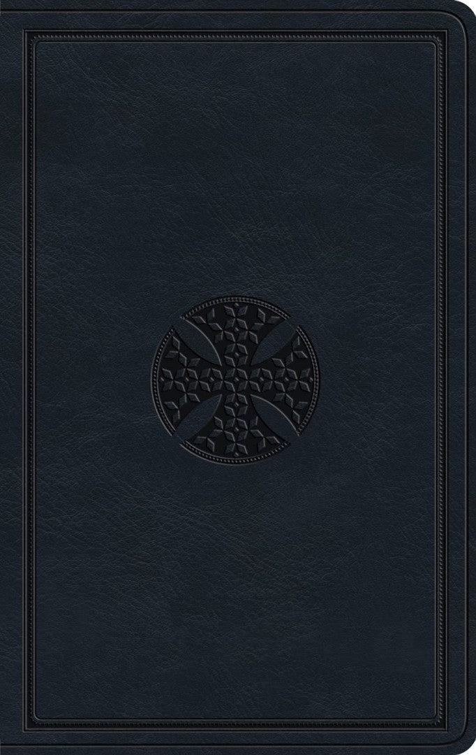 ESV Large Print Value Thinline Bible, Navy, Mosaic - Re-vived
