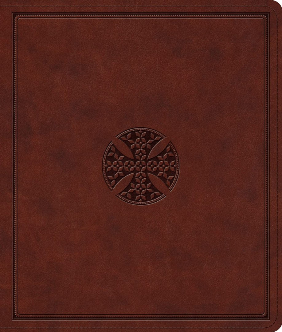 ESV Journaling Bible, Brown, Mosaic Cross Design - Re-vived