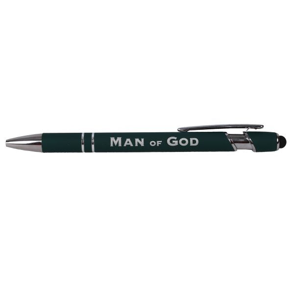 Gift Pen Soft Touch Man of God Green