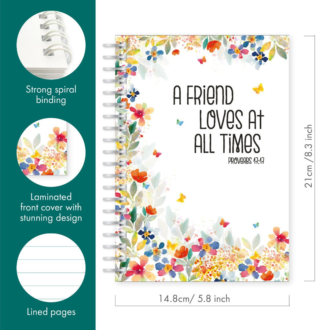 Friend Loves, A - A5 Notebook - Re-vived