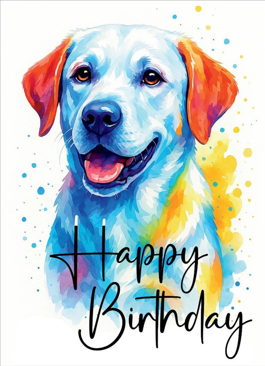 Happy Birthday Dog Card (pack of 6) - Re-vived