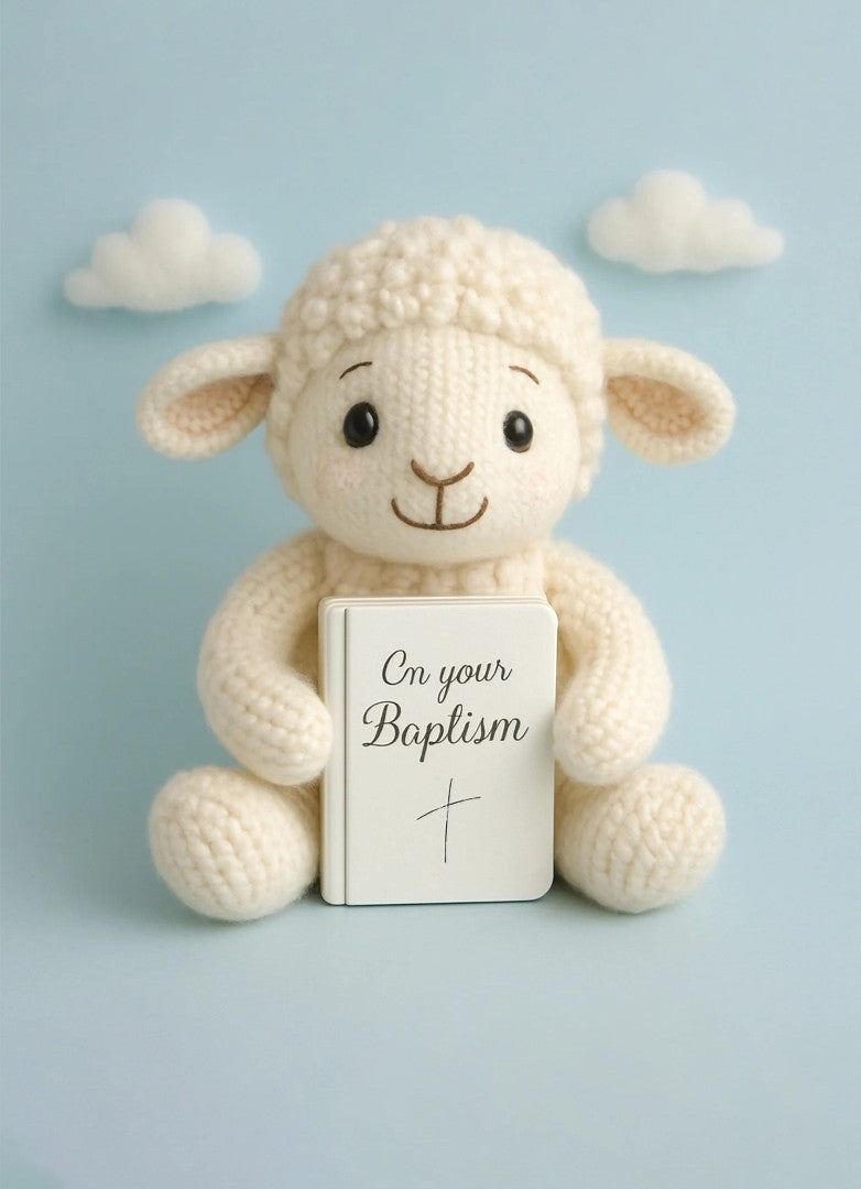On Your Baptism Lamb Card (pack of 6) - Re-vived