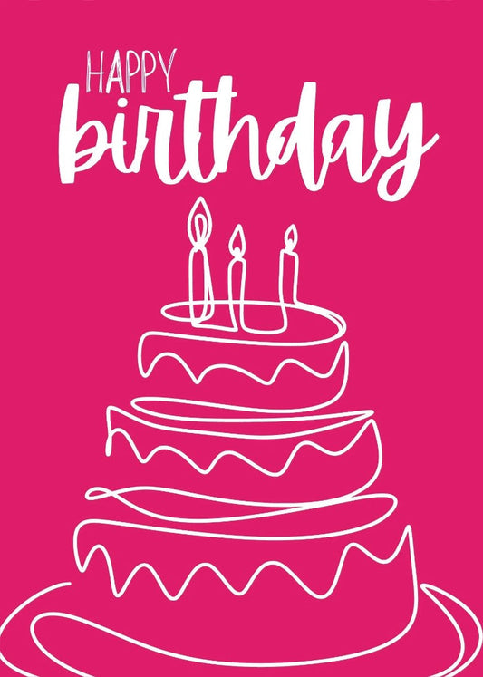 Happy Birthday Card (pack of 6) - Re-vived