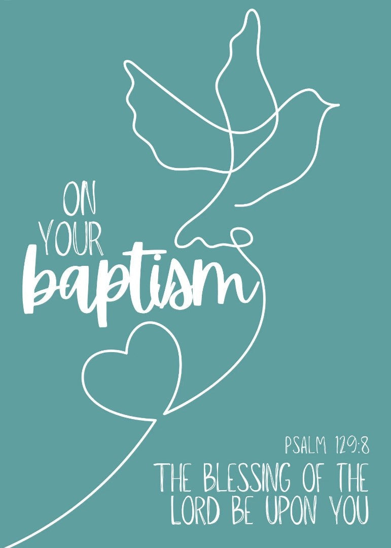 On Your Baptism Card (pack of 6) - Re-vived