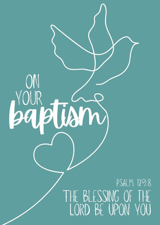 On Your Baptism Card (pack of 6) - Re-vived