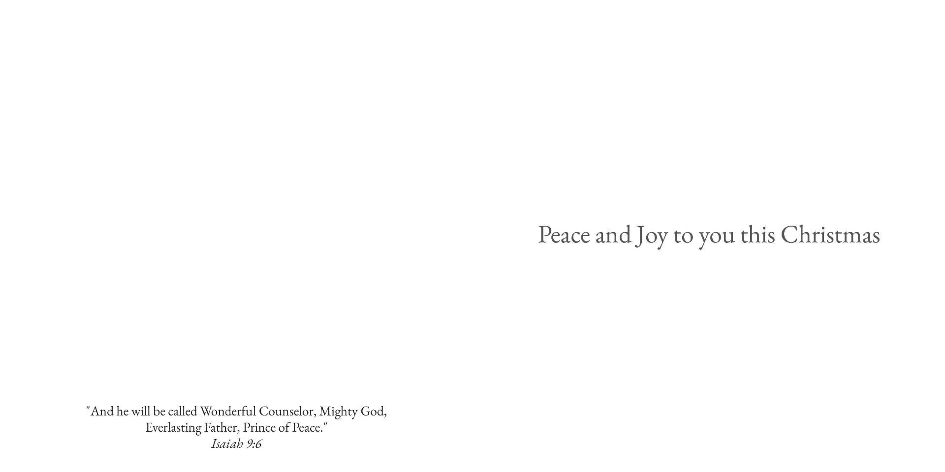 The Chosen Christmas Card - We Will Sing For Joy (Pk of 6) - Re-vived