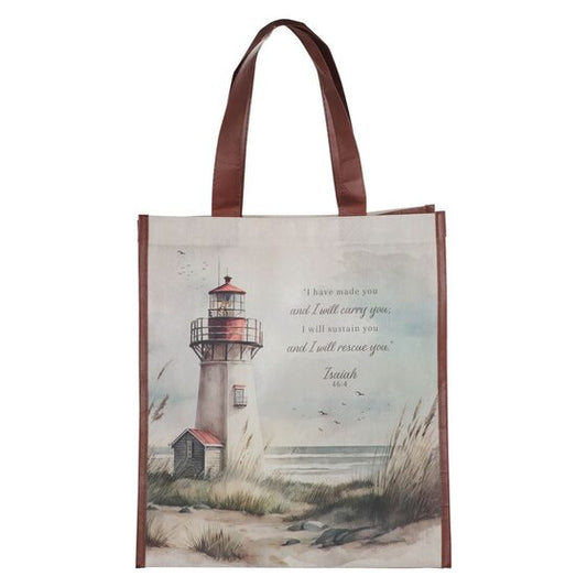 I Have Made You Lighthouse Reusable Canvas Shopping Tote Bag - Re-vived
