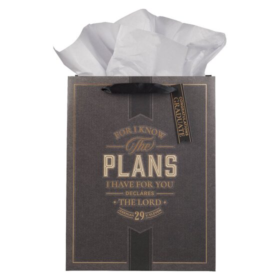 Gift Bag Lg Portrait I Know The Plans Jer. 29:11 - Re-vived