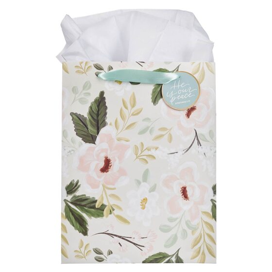 Gift Bag Lg Portrait He Is Our Peace Eph. 2:14 - Re-vived
