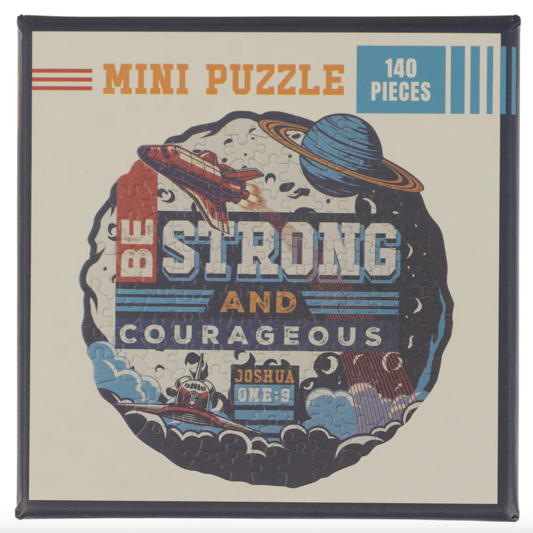 Be Strong and Courageous 140-piece Puzzle 0 Joshua 1:9 - Re-vived