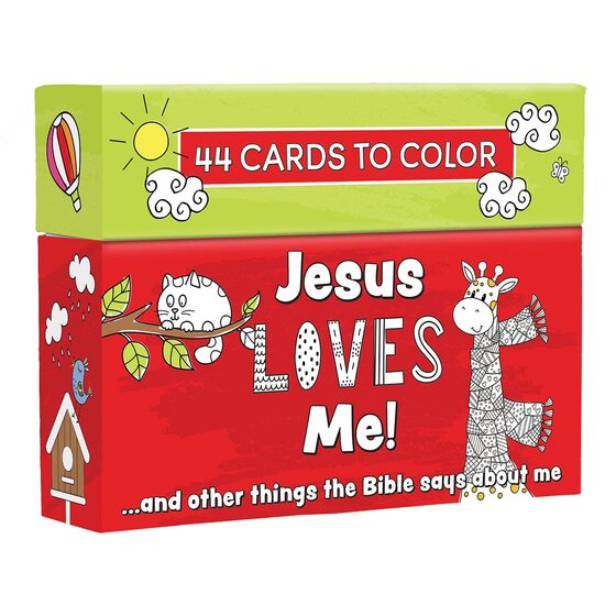 Jesus Loves Me Boxed Coloring Cards - Re-vived