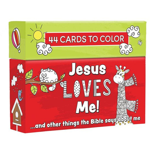 Jesus Loves Me Boxed Coloring Cards - Re-vived