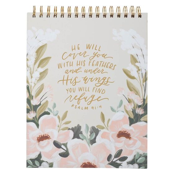 Wirebound Notepad He Will Cover You Ps. 91:4 - Re-vived