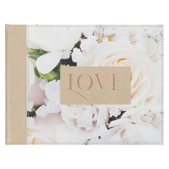 Guest Book Love Floral 1 Cor. 13:4 - Re-vived