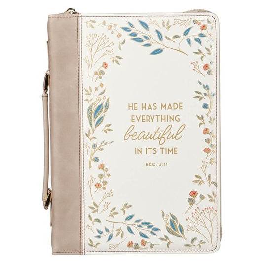 Bible Cover Fashion Cream/Taupe Everything Beautiful Ecc. 3: - Re-vived