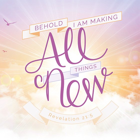 Mini Easter Cards - All Things New (Pack Of 5) - Re-vived