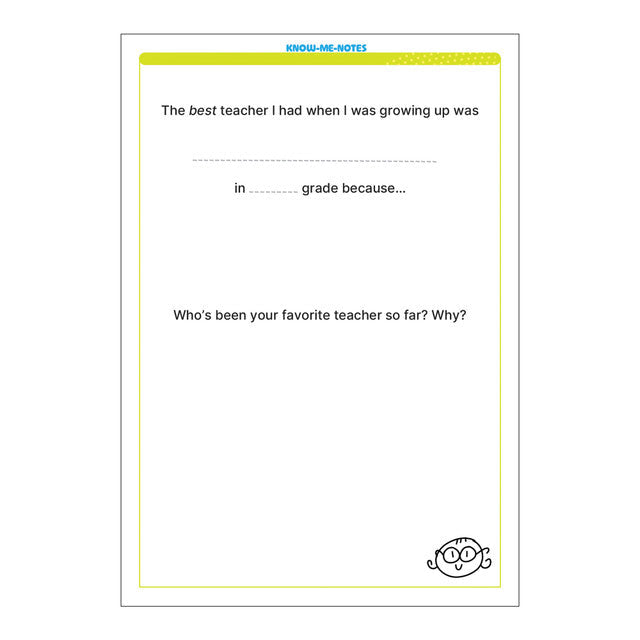 Know-Me-Notes: School Days - Re-vived