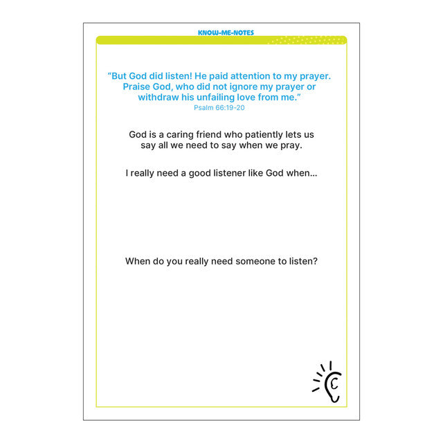 Know-Me-Notes: Exploring Faith - Re-vived