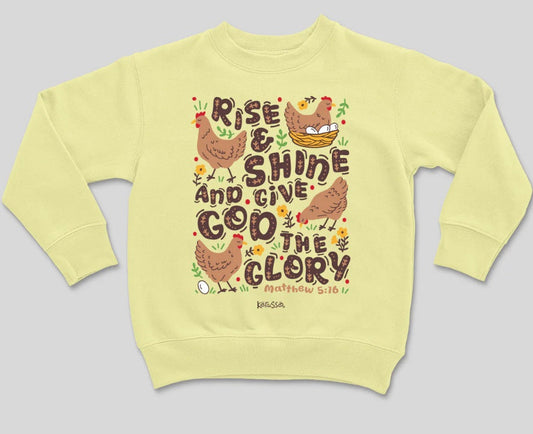 Rise & Shine Kids Crew Fleece Large - Re-vived