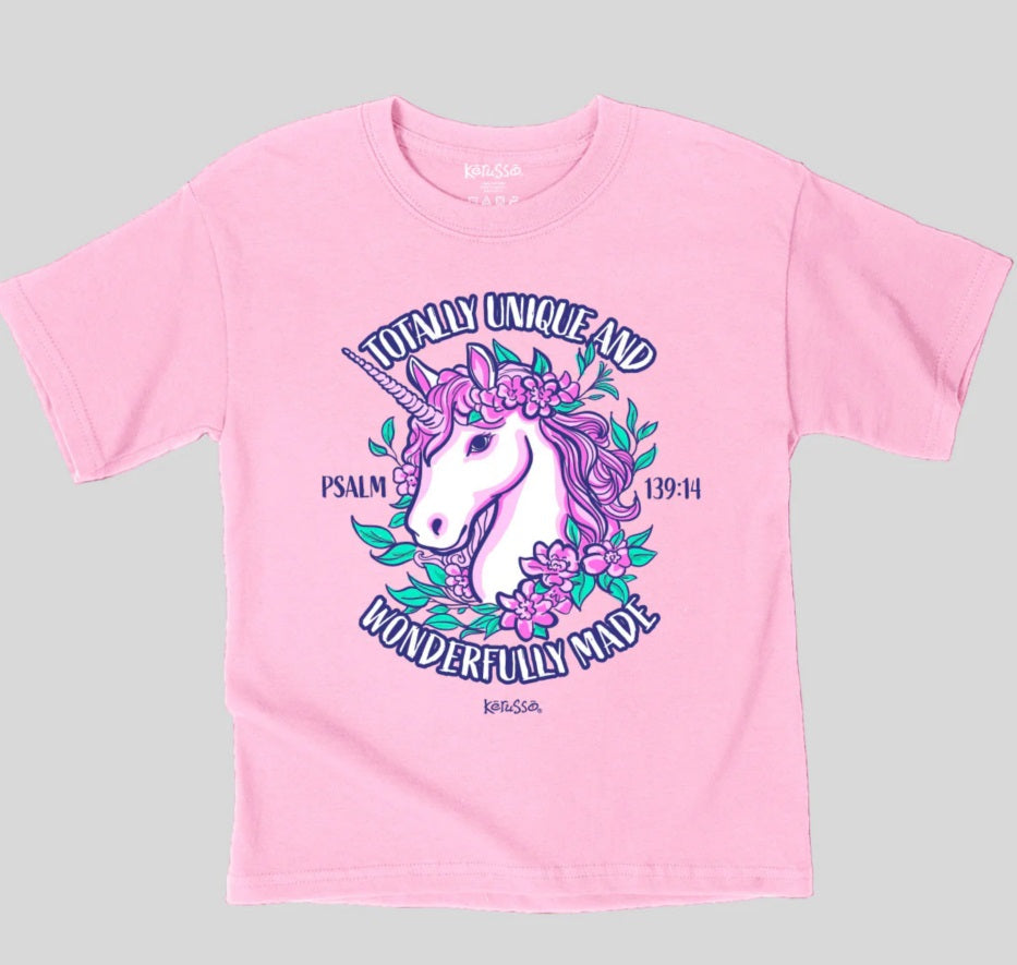 Unique Unicorn Kids T-Shirt Large - Re-vived
