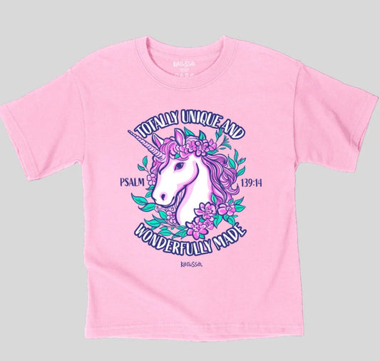 Unique Unicorn Kids T-Shirt Large - Re-vived