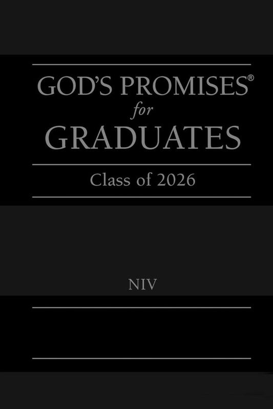 God's Promises for Graduates: Class of 2026 - Black NIV - Re-vived