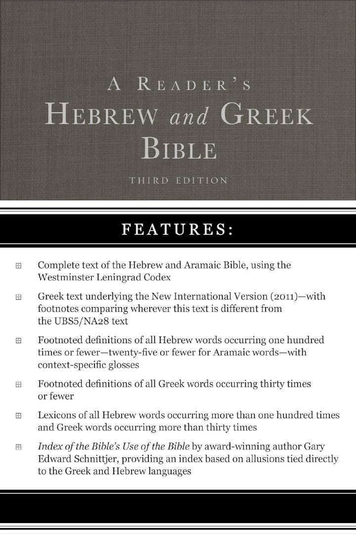A Reader's Hebrew and Greek Bible - Re-vived