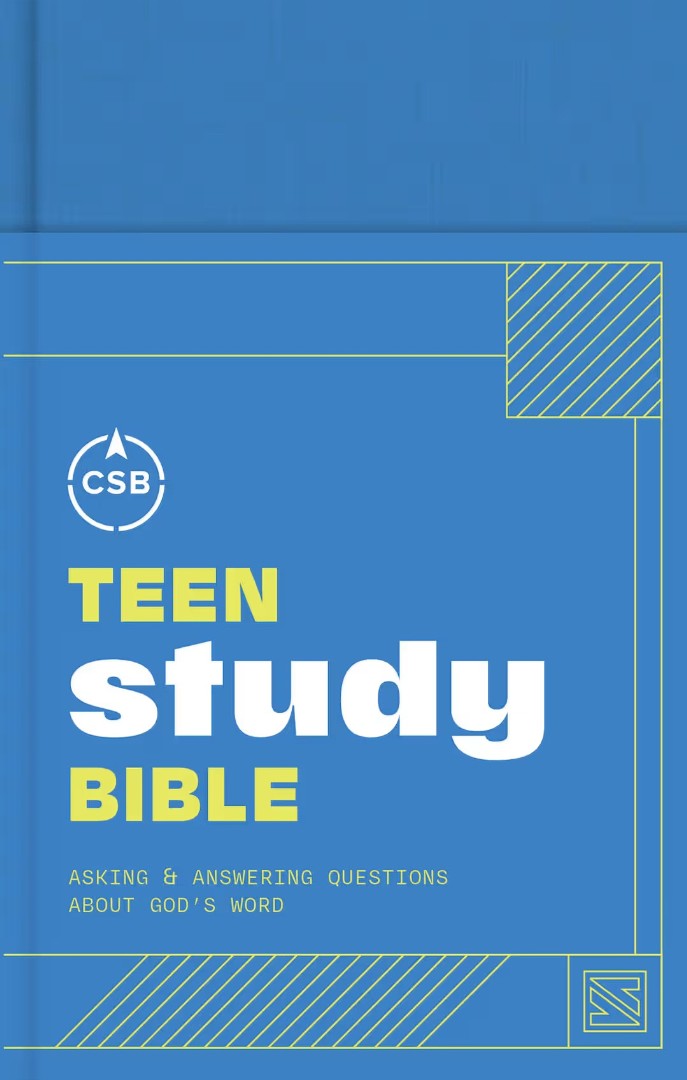 CSB Teen Study Bible, Optimal Type, Blue Hardcover - Re-vived