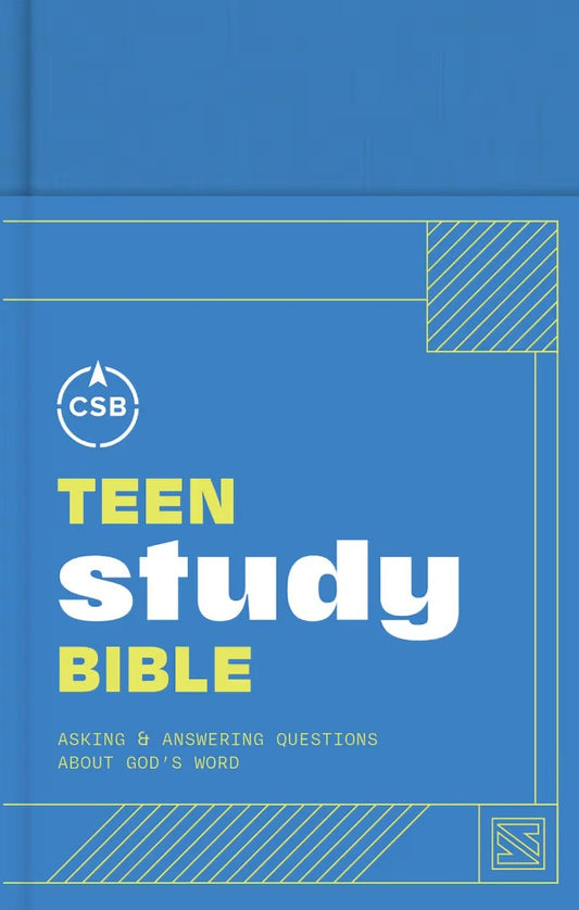 CSB Teen Study Bible, Optimal Type, Blue Hardcover - Re-vived
