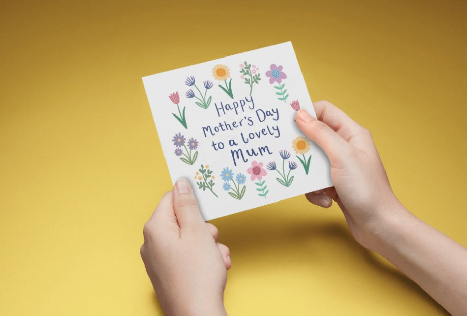 Floral Mother's Day - Mum - Greeting Card & Envelope - Re-vived