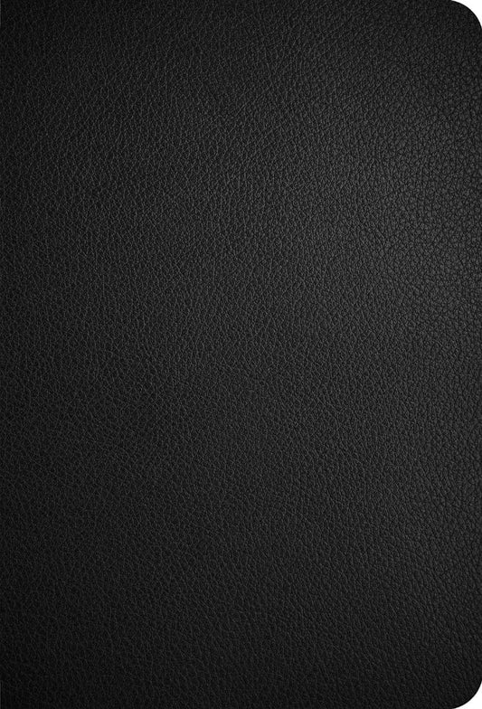 CSB Large Print Compact Reference Bible, Black Leather - Re-vived