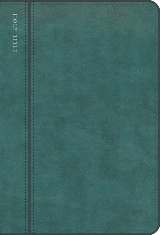 CSB Large Print Compact Reference Bible, Teal - Re-vived