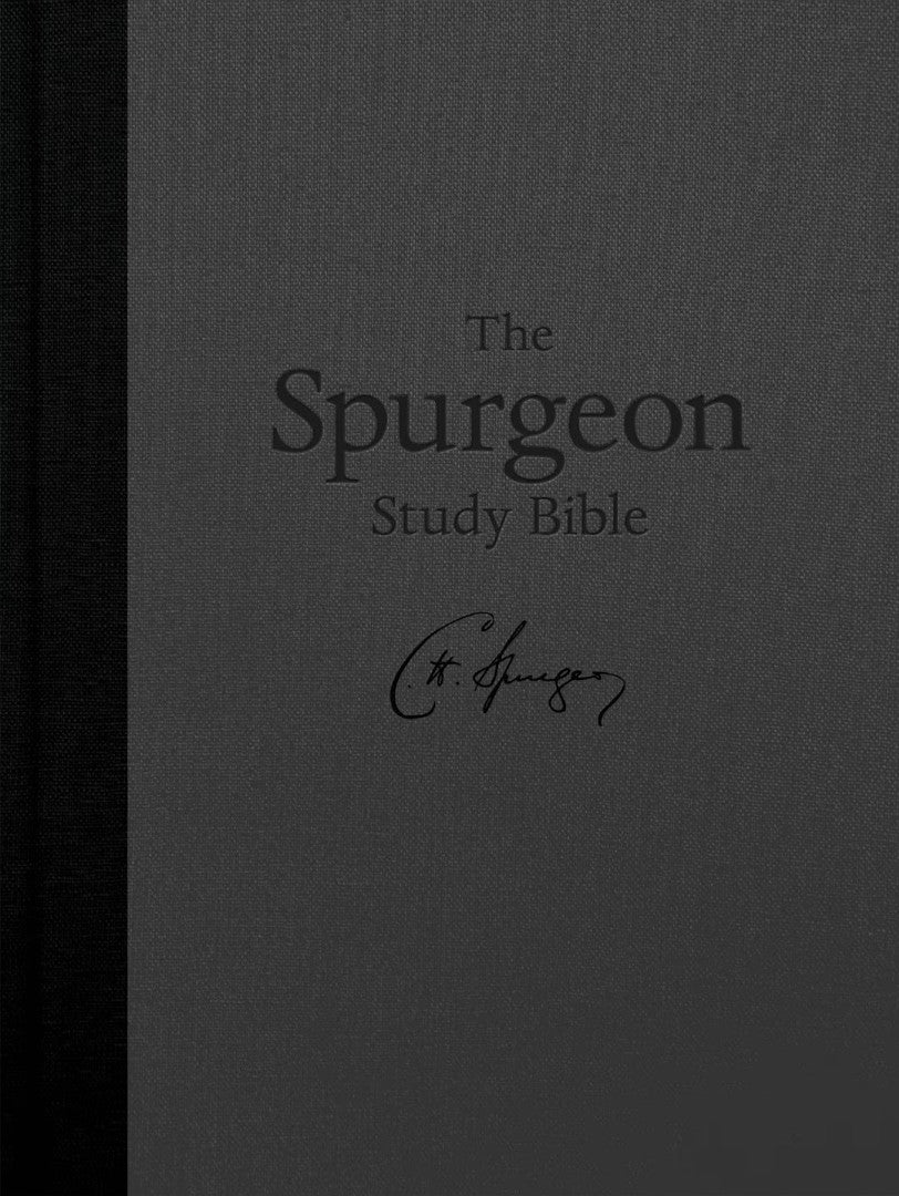 KJV Spurgeon Study Bible, Charcoal Hardcover - Re-vived