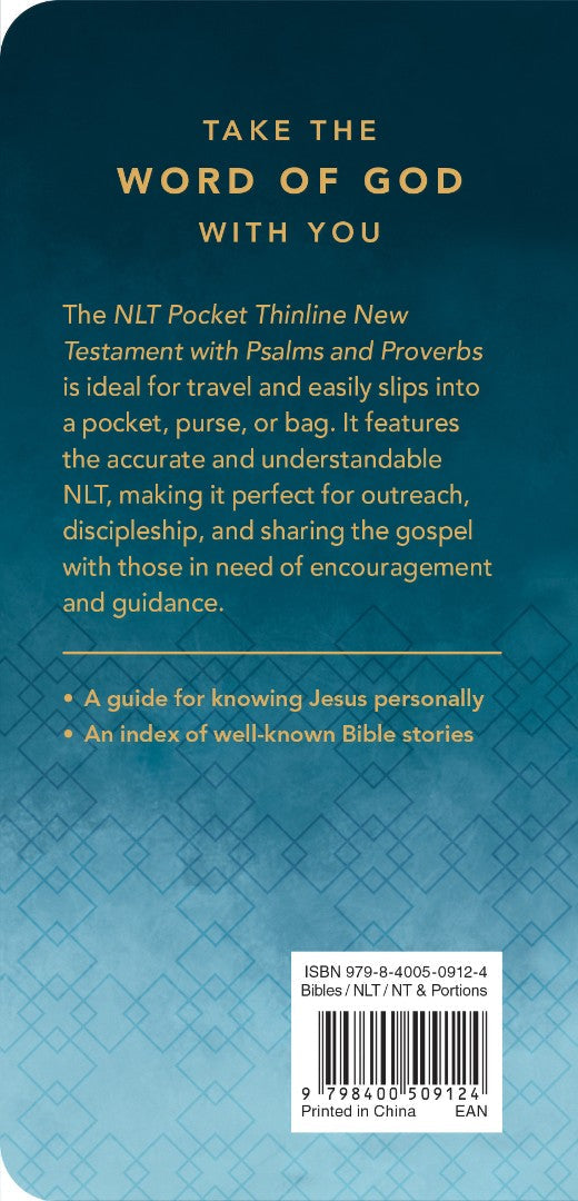 NLT Pocket Thinline New Testament with Psalms and Proverbs - Re-vived