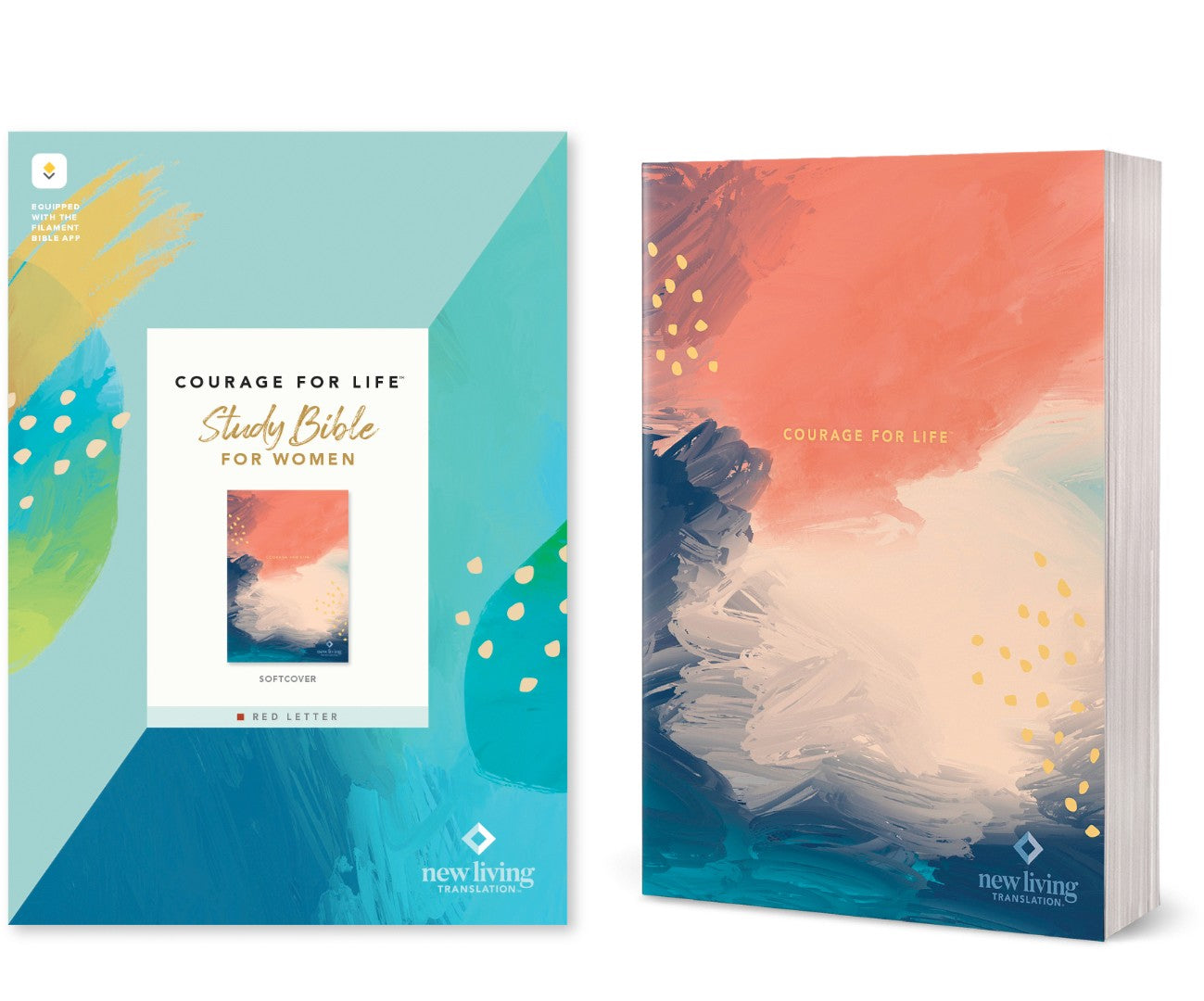 NLT Courage for Life Study Bible for Women, Filament Enabled - Re-vived