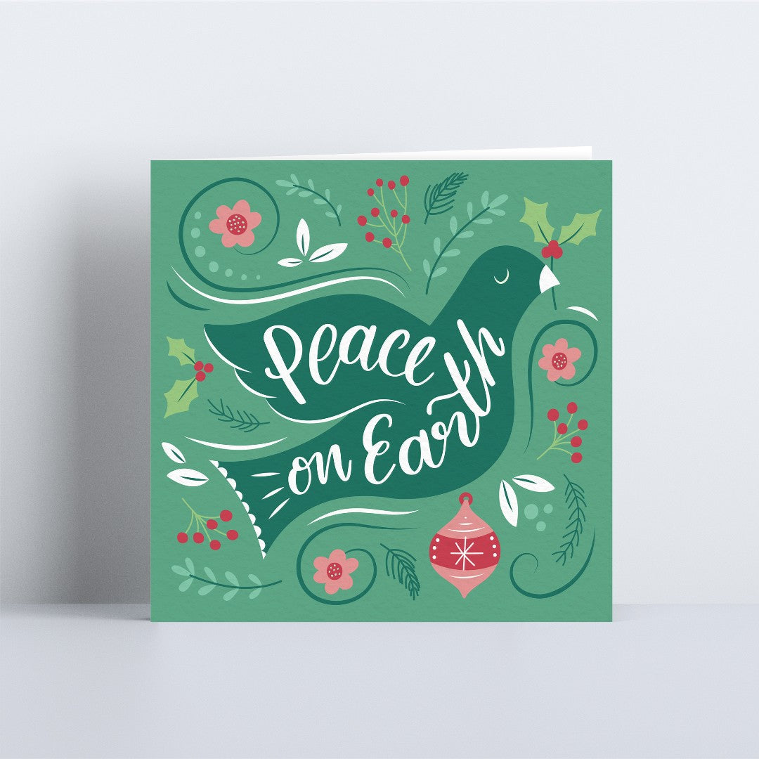 Peace On Earth - Christmas Card - Re-vived