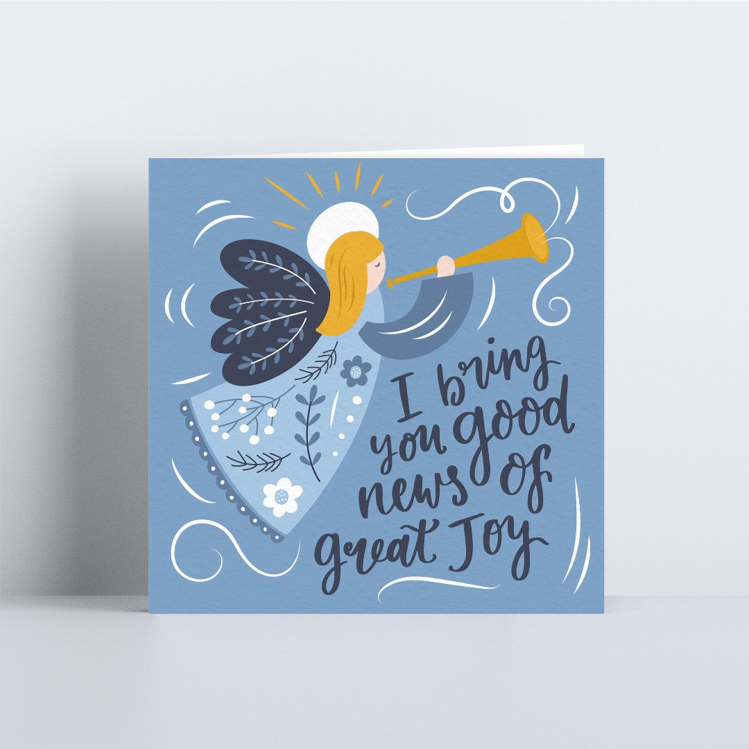 Good News Angel - Christmas Card - Re-vived