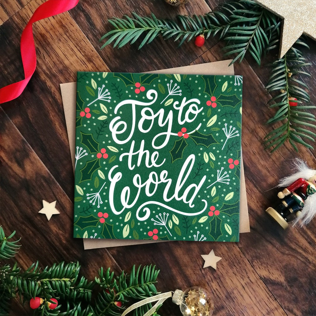 Joy To The World - Christmas Card - Re-vived