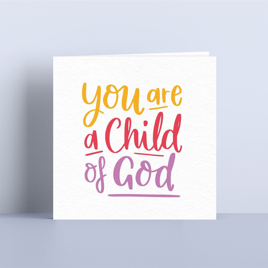 Child Of God Card - Red - Re-vived